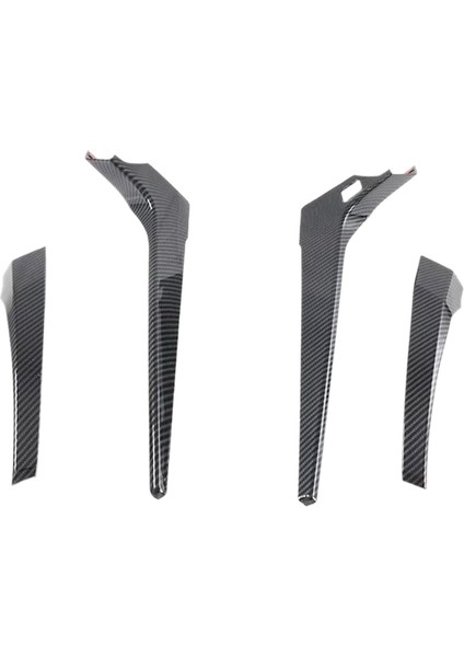 Mitsubishi Pajero Sport 2020 Sol El Sürücüsü 4pcs Karbon Fiber Abs Vites Vites Değiştirme Düğmesi Çerçeve Kapak Trim Kalıpları (Yurt Dışından)