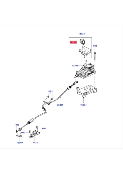 Land Rover Freelander 2 2006-2014 Lr2 L359 LR038636 Dişli Değiştirme Topuzu (Yurt Dışından) fiyatları