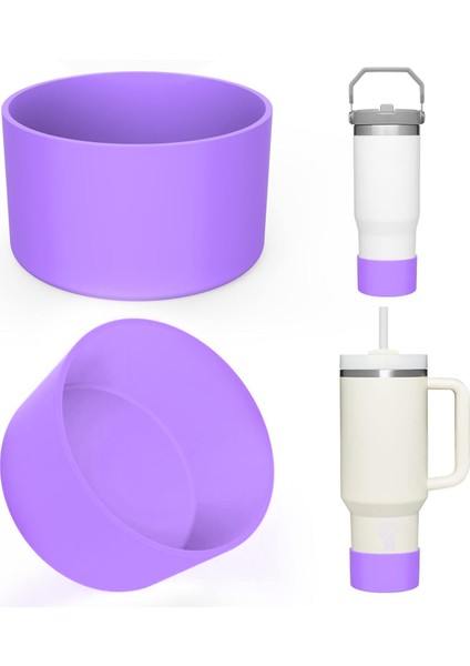 Quencher - Iceflow - Lumin Pipetli Termos Aksesuarı Kalın Silikon Taban Koruyucusu Kaydırmaz, 1 Adet