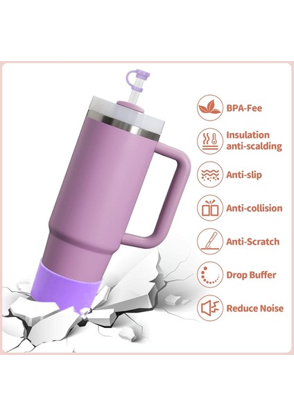 Quencher - Iceflow - Lumin Pipetli Termos Aksesuarı Kalın Silikon Taban Koruyucusu Kaydırmaz, 1 Adet modelleri
