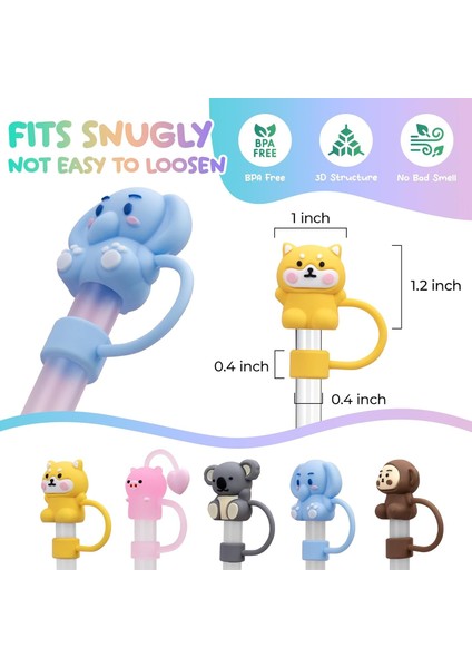 Quencher - Iceflow - Lumin Pipetli Termos Aksesuarı Kalın Silikon Taban Koruyucusu Kaydırmaz, 1 Adet