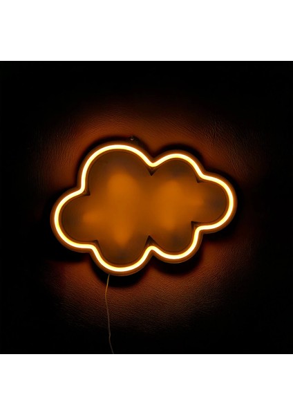 Bulut Neon LED 3D Baskı Amber