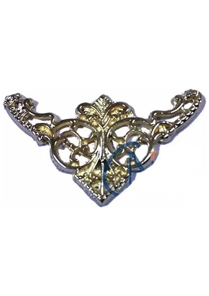 Dekoratif Köşe Süsü, Köşelik - Küçük, 19X34MM, Sarı, 1 Adet