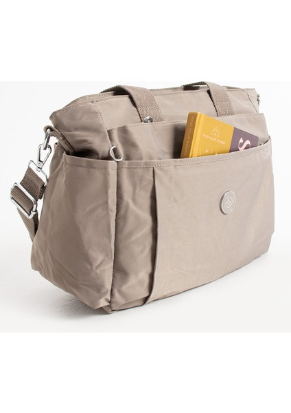 Su Geçirmez 5 Bölmeli Hafif Iş ve Günlük Seyahata Uygun Kadın Omuz Çantası