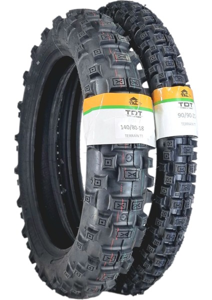 140/80-18 ve 90/90-21 Tt (Iç Lastikli Tip- Tubetype) Terrain Lastik Takımı