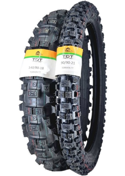 140/80-18 ve 90/90-21 Tt (Iç Lastikli Tip- Tubetype) Terrain Lastik Takımı modelleri