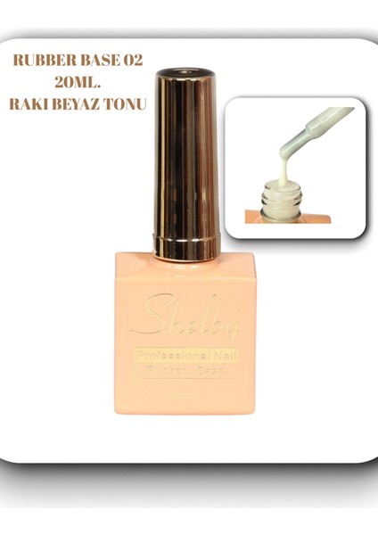 Rubber Gel Base 20 ML.002 Rakı Beyaz