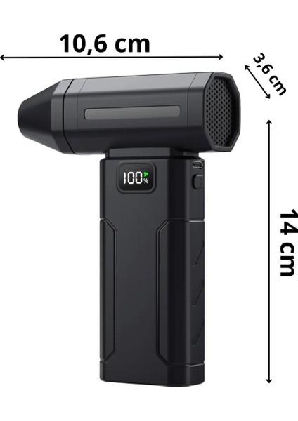 Şarjlı Güçlü Hava Üfleyici - LED Ekranlı Toz Temizleyici | Elektronik & Pc Temizleme Mini Kompresör fiyatları