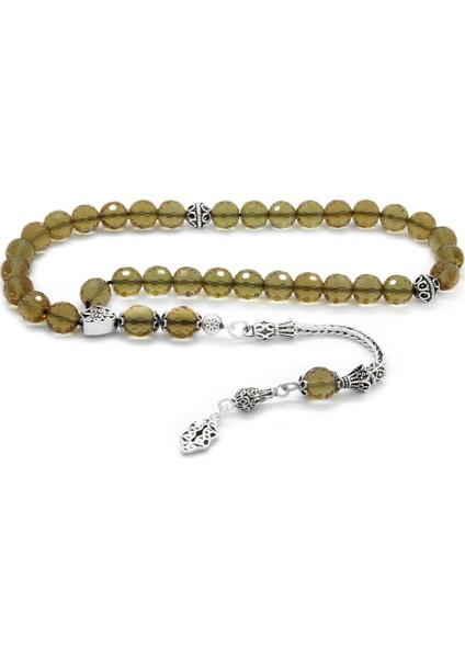 925 Ayar Gümüş Püsküllü Sultanit Tesbih (Model-5) fiyatları