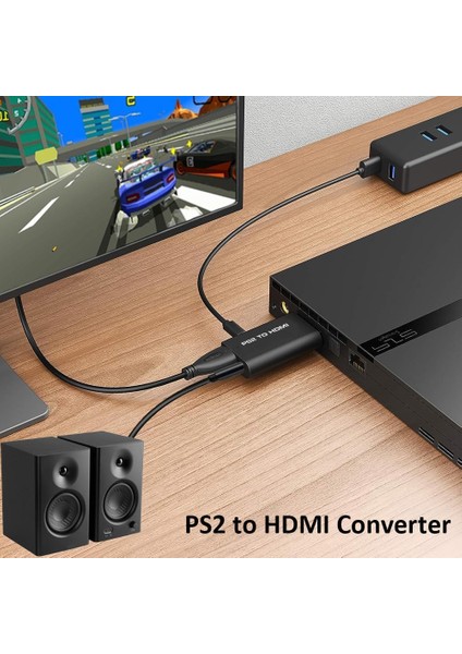 Ps2 To HDMI Dönüştürücü Adaptör – 3.5mm Ses Çıkışlı, Ps2 Görüntü Hdtv ve Monitör Uyumlu fiyatları