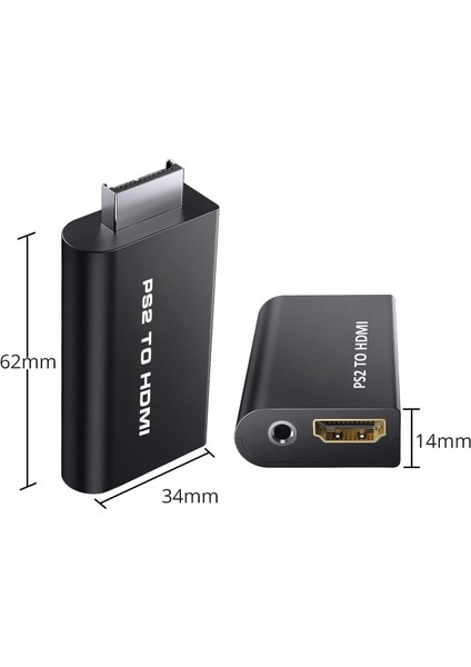 Ps2 To HDMI Dönüştürücü Adaptör – 3.5mm Ses Çıkışlı, Ps2 Görüntü Hdtv ve Monitör Uyumlu indirimleri