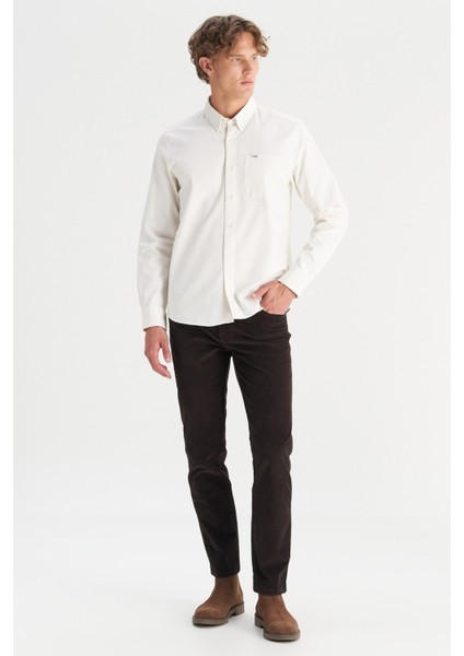 Pamuklu Slim Fit Normal Bel Dar Paça Pantolon Erkek Pantolon MW12SEC H31 fiyatları