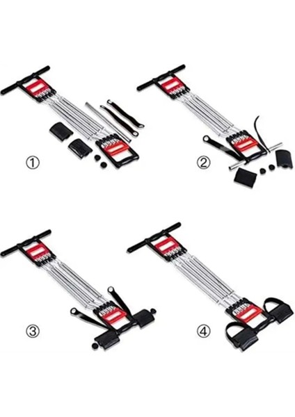 Ayarlanabilir Elastik Yaylı Ergonomik Tasarımlı Kas Güçlendirme Seti - FEİ5704-3457 indirimleri