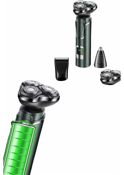 Tıraş Makinesi Profesyonel 3in1 Dijital Göstergeli 3 Başlıklı Erkek Bakım - FEİ8606-9759 fırsatları