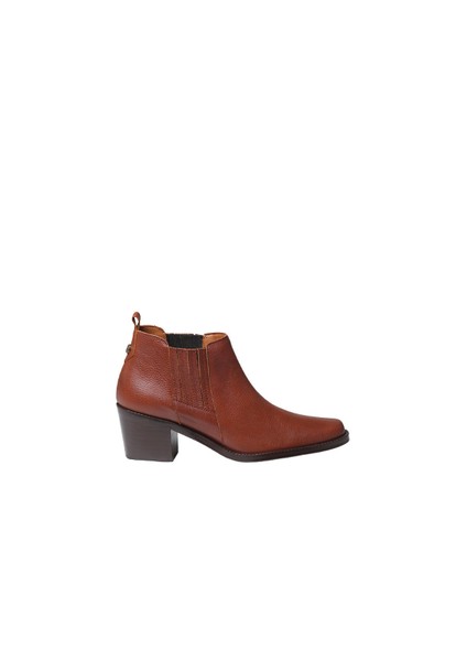 Kadın Bot Utıel Toni Pons Leather Cowboy Ankle Boots Wıth Heel