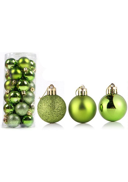 24 ADET Noel ağacı süsleme topu parıltı altın kaplama kolye top ev Noel süsü 4CM (Yurt Dışından) fiyatları