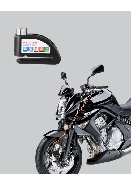 Anti Hırsızlık 110 Db Alarm Disk Fren Kilidi Suya Dayanıklı Çelik Güvenlik Ki - FEİ9981-315 fırsatları