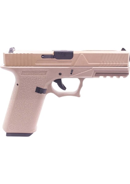 Aw VX8301 Glock 18 Agency Full Auto Tan Gbb Airsoft Tabanca