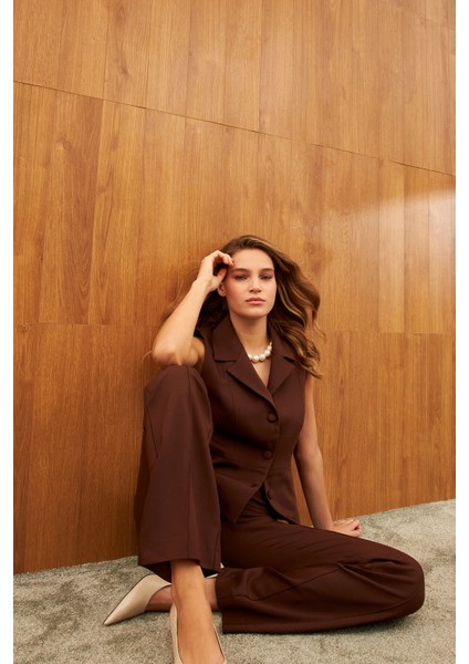 Kahverengi Astarlı Yelek modelleri