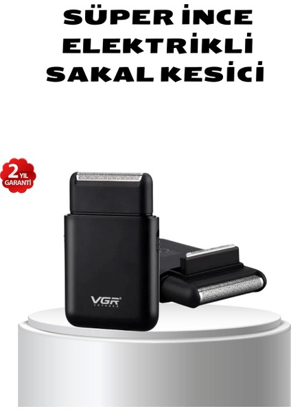 Elektrikli Tıraş Makinesi Çift Başlıklı Ultra Ince Tasarım - FEİ8452-2972