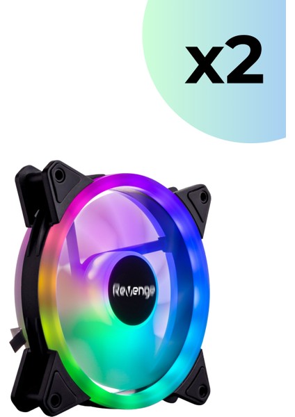 Nova Bilgisayar Kasası ile Uyumlu 2 Adet 12CM Rgb Fan Nova Fanı 2'li 120MM Fan modelleri