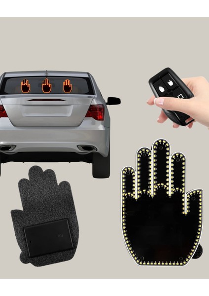 A Kalite Uzaktan Kumandalı LED Park Uyarı Işığı El Figürlü Model - FEİ3218-5547 indirimleri