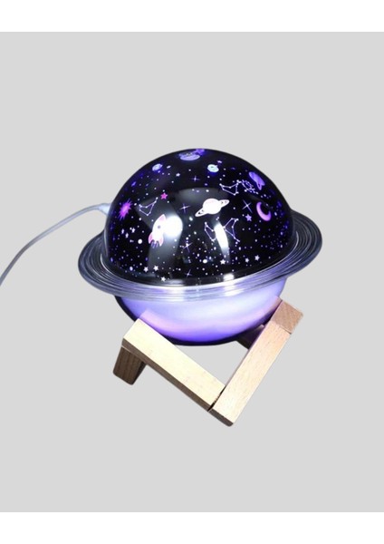 USB Projeksiyon Gece Lambası ve Hava Nemlendirici – Aromaterapi Destekli Taşına - FEİ2951-369 fırsatları