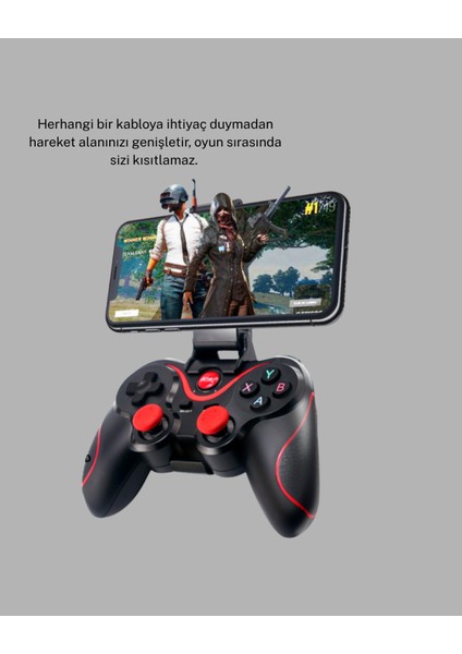 Bluetooth Gamepad Kablosuz Oyun Kumandası Tek Cihaz Destekli - FEİ8748-7179 modelleri