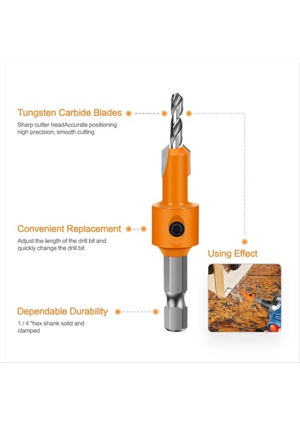 5pcs 8mm Shank Hss Ahşap Konuşma Yönlendirici Bit Vidalı Çıkarma Ahşap Freze Kesici Için Yıkım 2 5-3 5mm (Yurt Dışından)