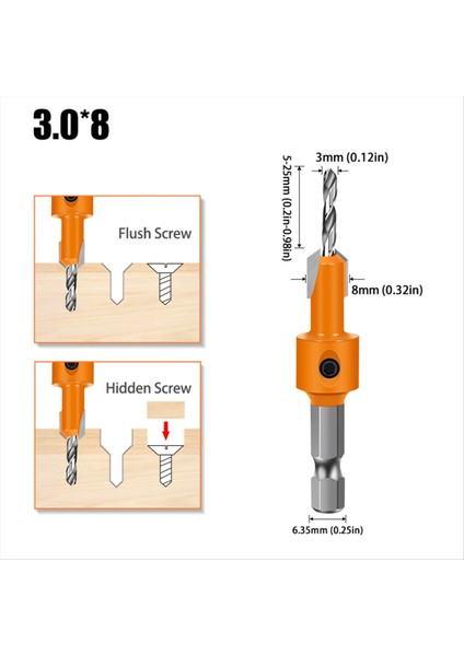 5pcs 8mm Shank Hss Ahşap Konuşma Yönlendirici Bit Vidalı Çıkarma Ahşap Freze Kesici Için Yıkım 2 5-3 5mm (Yurt Dışından) indirimleri