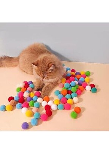 Interaktif Kedi Oyun Tabancası Güvenli Malzemelerle Eğlenceli Oyun İçin Renkli Peluş Toplar