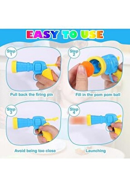 Interaktif Kedi Oyun Tabancası Güvenli Malzemelerle Eğlenceli Oyun İçin Renkli Peluş Toplar