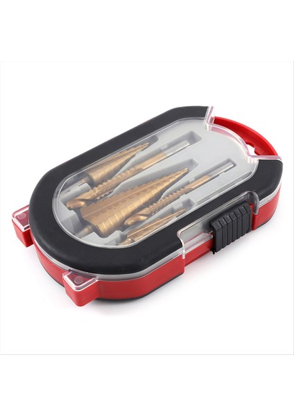 6 Parçalı Basamaklı Tırtıklı Matkap Ucu Seti Üçgen Şaftlı Titanyum Alaşımlı Kaplı Düz Oluk Tırtıklı Oluk (Yurt Dışından)