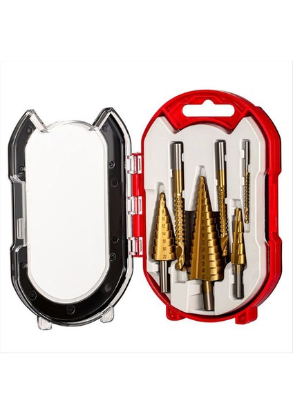6 Parçalı Basamaklı Tırtıklı Matkap Ucu Seti Üçgen Şaftlı Titanyum Alaşımlı Kaplı Düz Oluk Tırtıklı Oluk (Yurt Dışından) indirimleri