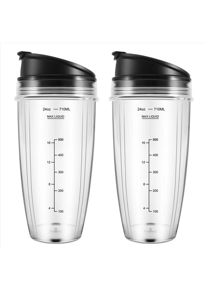 Ninja Nutri BN401, BN701, SS101 ile Uyumlu 24 Oz Yedek Kaplar (Yurt Dışından)