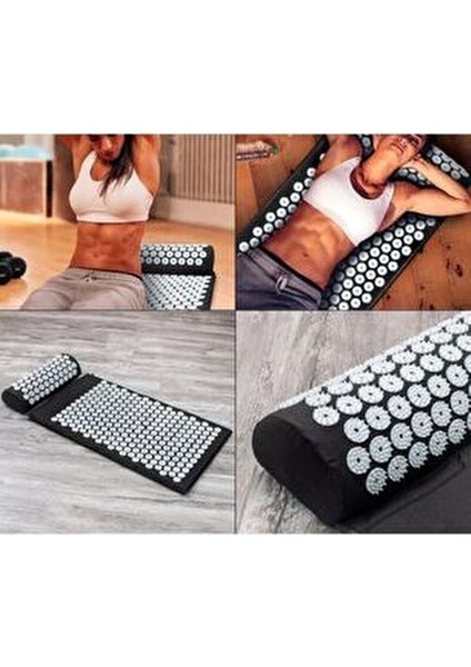 Akupunktur Masaj Matı Pembe Renkli %100 Pamuklu Kumaş ile Sırt Ağrılarına İyi Gelen