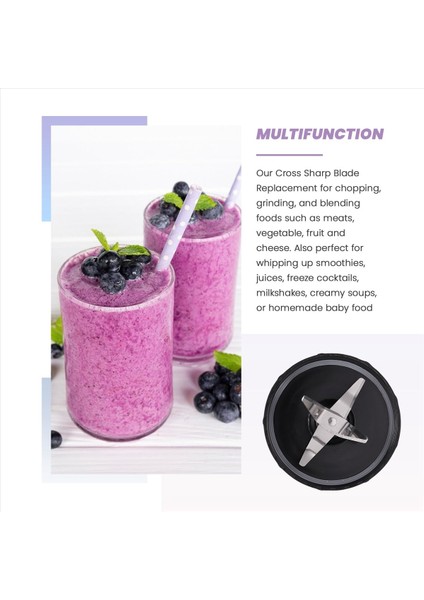 Magic-Bullet (250W, MB1001) Paslanmaz Çelik Çapraz Bıçak Yedek Parçası (Yurt Dışından) modelleri