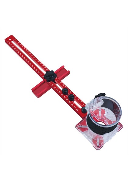 4 In 1 Yönlendirici Freze Groove Bracket-Cabinet Donanım Jig Yönlendirici Dairesi Kesme Jig Punch Yönlendirici Freze Groove Braket (Yurt Dışından)