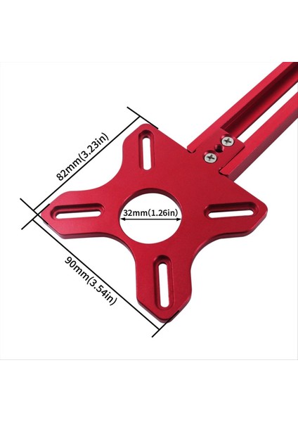 4 In 1 Yönlendirici Freze Groove Bracket-Cabinet Donanım Jig Yönlendirici Dairesi Kesme Jig Punch Yönlendirici Freze Groove Braket (Yurt Dışından) fırsatları