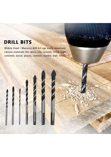 14PCS Tungsten Karbür Uçlu Duvar Matkap Bit Porselen Seramik Karo Beton Tuğla (3 4 5 6 8 10 12MM) (Yurt Dışından) modelleri