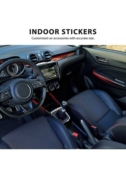 Suzuki Swift 2018 Için 12PCS Slip Anti-Slip Slip Olmayan Kauçuk Kupa Tutucu Tutucu Kapı Yuvası Yuvası Pad Kapı Groove Mat-Kırmızı (Yurt Dışından) modelleri