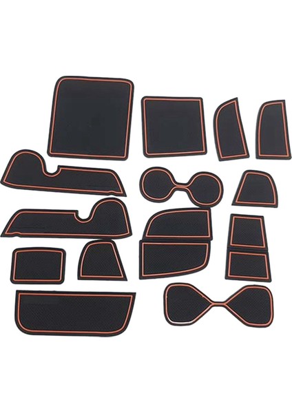 15PCS Honda Hrv Hrv Hr-V Vezel 2021 2022 Aksesuarlar Iç Slip Slip Olmayan Toz Kupa Tutucu Ekler (Yurt Dışından)