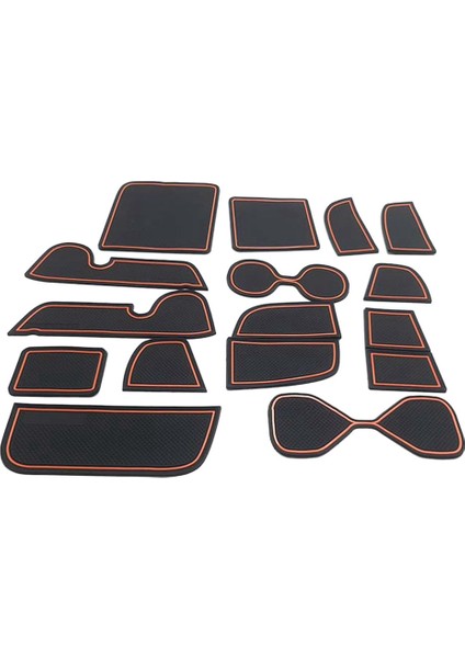 15PCS Honda Hrv Hrv Hr-V Vezel 2021 2022 Aksesuarlar Iç Slip Slip Olmayan Toz Kupa Tutucu Ekler (Yurt Dışından) fırsatları