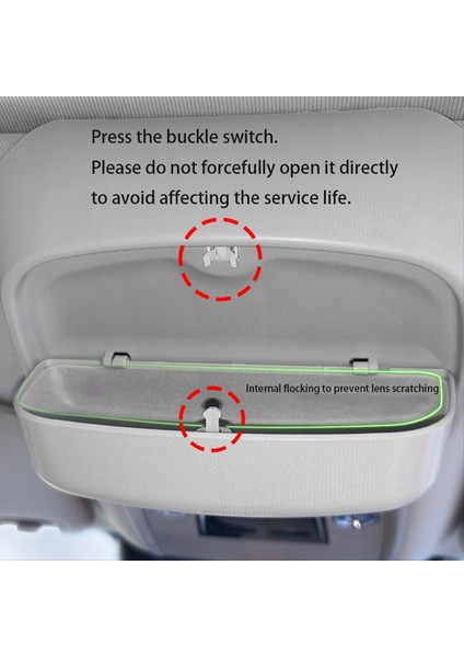 Araba Güneş Gözlükleri Kılıf Güneş Gözlüğü Saklatma Kutusu Tutucu Byd Atto 3 2022 2023 Iç Modifikasyon Araç Aksesuarları Bej (Yurt Dışından) fırsatları