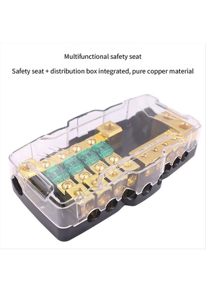 Araba Audio Çok Fonksiyonlu Sigorta Kutusu LED Işık Sigorta Tutucusu Araba Rv Kamp Araba Güç Şant 12V-24V Için Uygun (Yurt Dışından) fiyatları