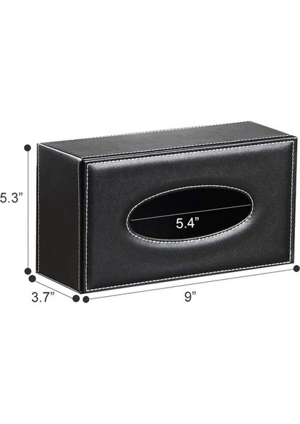 2x Deri Doku Kutusu Kapağı Yüz Doku Kutusu Modern Peçete Saklama Kutusu Araba Havlu Kutusu Araba Pu Deri Çekmecesi (Yurt Dışından) fırsatları