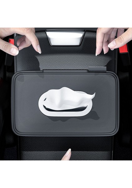 Araba Doku Kutusu Kapak Kolçak Kutusu Havlu Doku Depolama Çantası Güneş Vizör Sandalye Asılı Tip Araba Dokusu Kutusu Kutusu (Yurt Dışından) fırsatları
