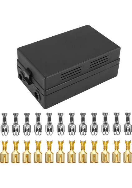 Araba Bıçağı Sigorta Tutucu Röle Soketi Kara Kutu 18 Yolu Bıçak Sigorta Tutucu Otomotiv Denizcilik Için Otomotiv Sigortası (Yurt Dışından)