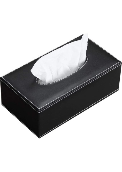 Deri Doku Kutusu Kapağı Yüz Doku Kutusu Modern Peçete Saklama Kutusu Araba Havlu Kutusu Araba Pu Deri Çekmecesi Önleyici Araba Çekmecesi (Yurt Dışından)