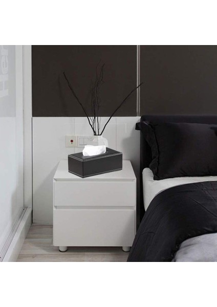 Deri Doku Kutusu Kapağı Yüz Doku Kutusu Modern Peçete Saklama Kutusu Araba Havlu Kutusu Araba Pu Deri Çekmecesi Önleyici Araba Çekmecesi (Yurt Dışından) fiyatları